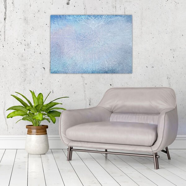 Slika - Mandale u plavoj boji (70x50 cm)