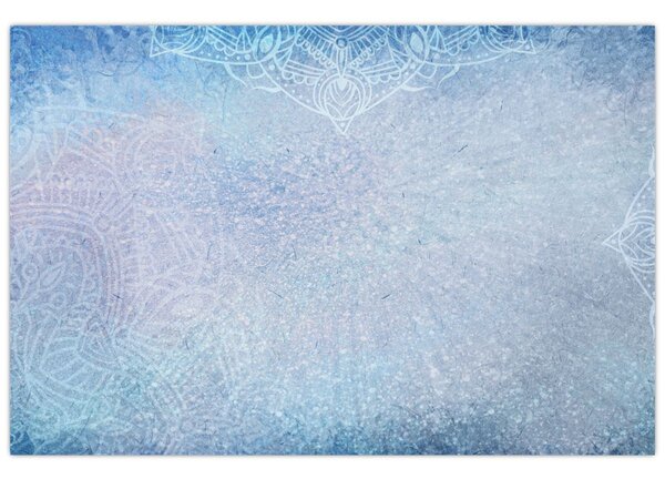 Slika - Mandale u plavoj boji (90x60 cm)