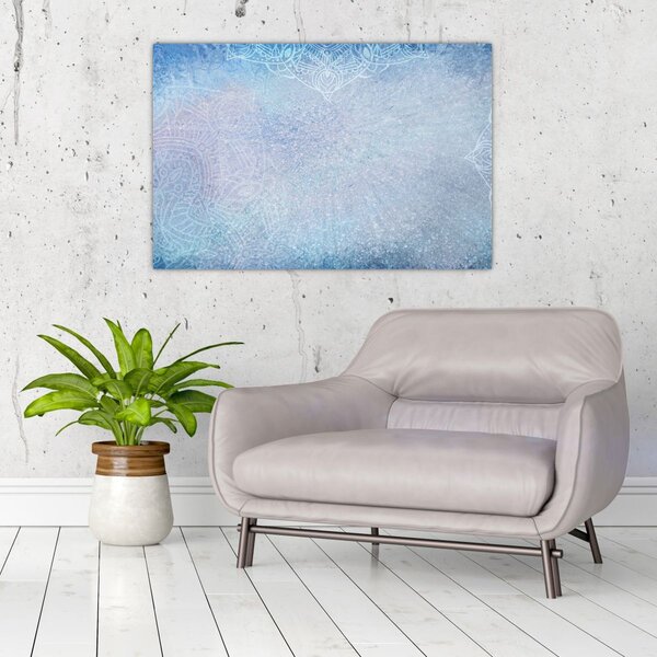 Slika - Mandale u plavoj boji (90x60 cm)