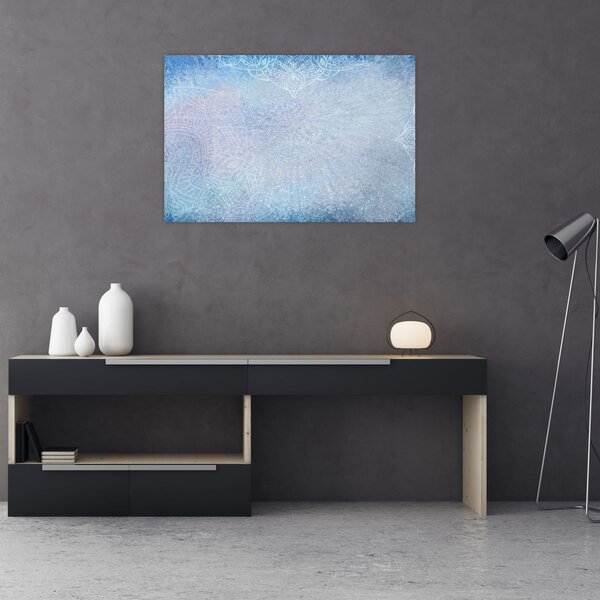 Slika - Mandale u plavoj boji (90x60 cm)