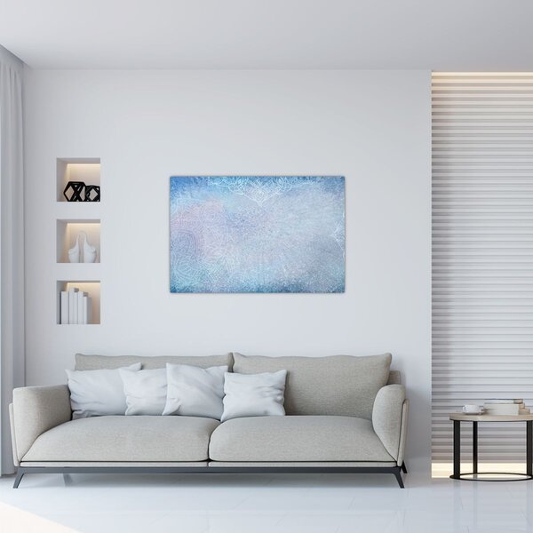 Slika - Mandale u plavoj boji (90x60 cm)