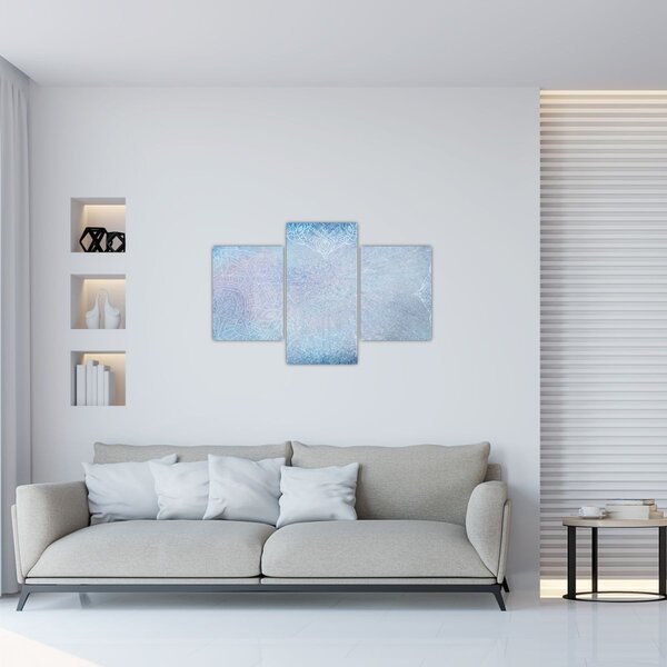 Slika - Mandale u plavoj boji (90x60 cm)