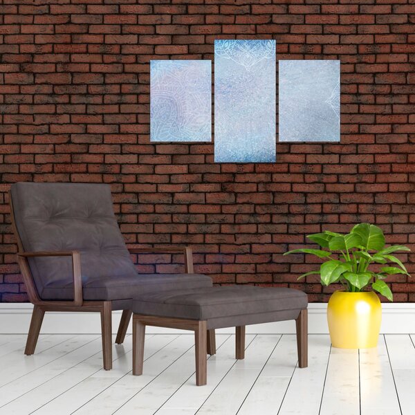 Slika - Mandale u plavoj boji (90x60 cm)