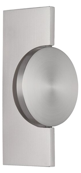 Globo Jasper LED zidna svjetiljka, visina 20 cm, mat nikl, metal, Metalik, Dnevni boravak/blagovaonica, Metal