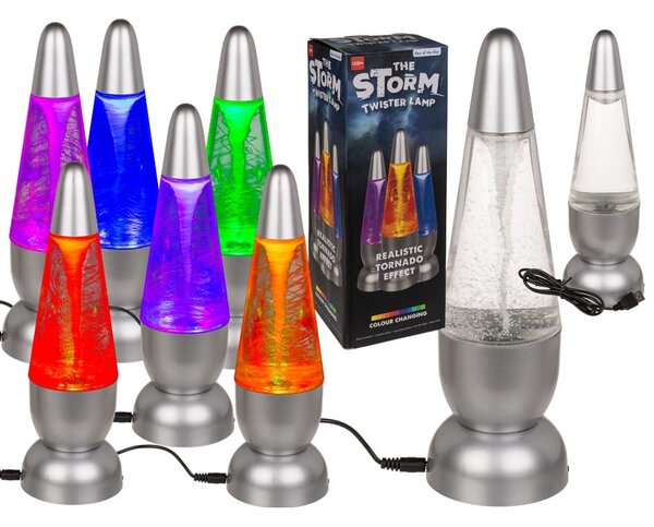 Ukrasni LED RGB vodena svjetiljka oluja Twister 29cm