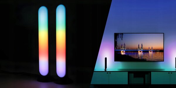 2x Smart LED RGBW Dekorativni stupac 26cm USB Tuya