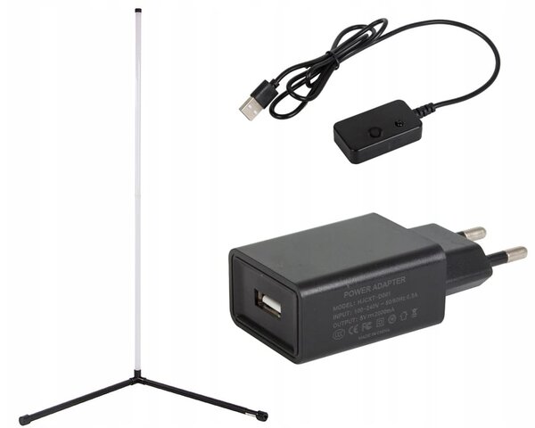 LED RGB kut podne svjetiljke 100cm App + Rainbow 3D daljinski upravljač