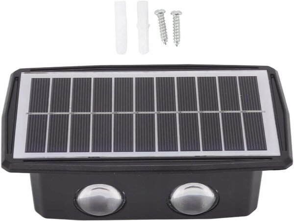 Solarna 1500mAh LED RGB senzor lampica za ukrasnu fasadu sumrak