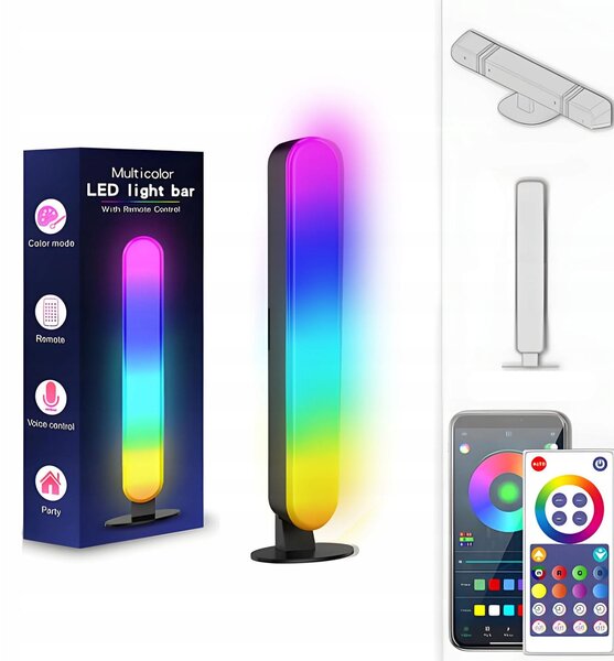 2x Smart LED RGBW Dekorativni stupac 26cm USB Tuya
