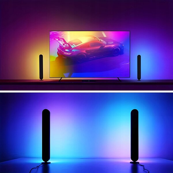2x Smart LED RGBW Dekorativni stupac 26cm USB Tuya