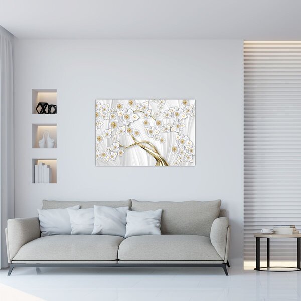 Slika - Drvo sa zlatnim dekorom (90x60 cm)