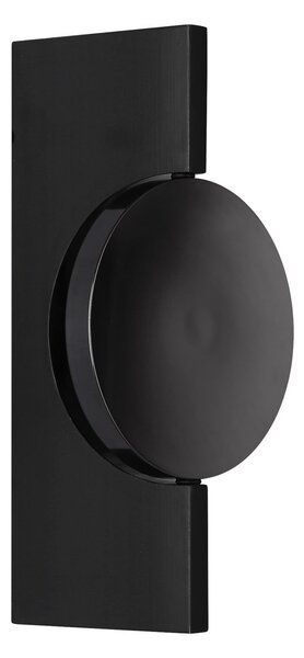 Globo Jasper LED zidna svjetiljka, visina 20 cm, mat crna, metal, Crno, Dnevni boravak/blagovaonica, Metal