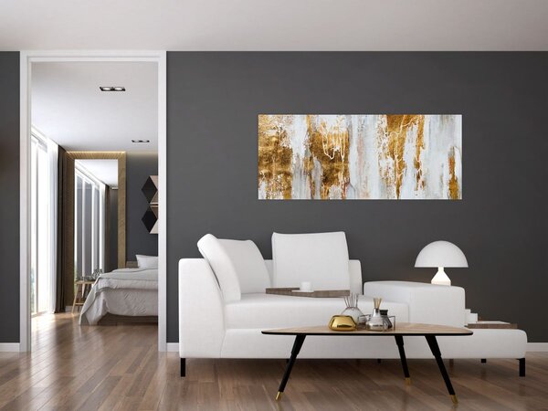 Slika - Apstrakcija sa zlatom (120x50 cm)