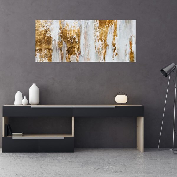 Slika - Apstrakcija sa zlatom (120x50 cm)