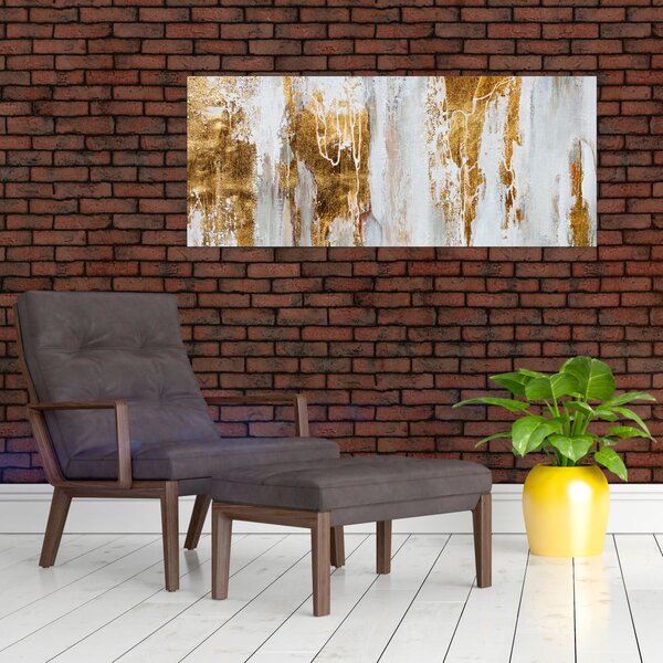 Slika - Apstrakcija sa zlatom (120x50 cm)