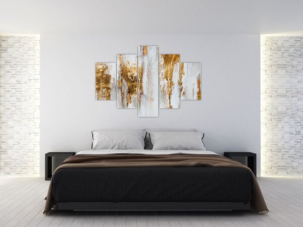 Slika - Apstrakcija sa zlatom (150x105 cm)
