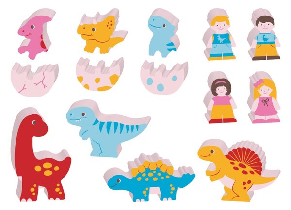 Podloga za igru s prugom za vlakić – Zemlja dinosaura