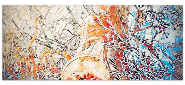 Slika - Mozaik apstrakcija (120x50 cm)