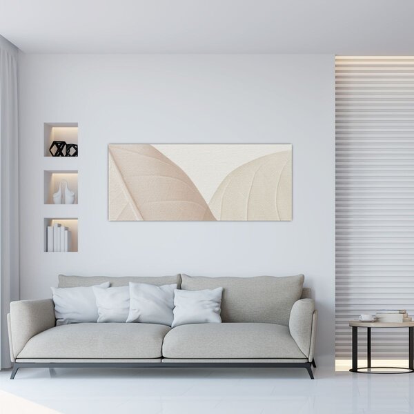 Slika - Teksturirano lišće (120x50 cm)