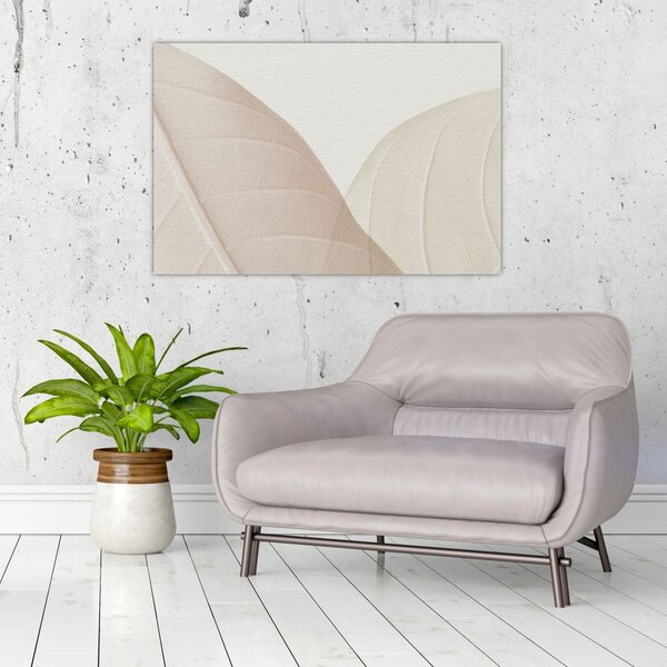 Slika - Teksturirano lišće (90x60 cm)