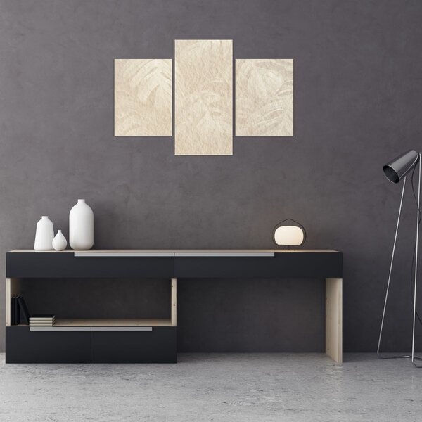 Slika - Lišće u teksturi (90x60 cm)