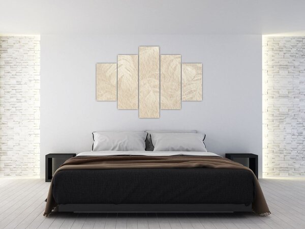Slika - Lišće u teksturi (150x105 cm)