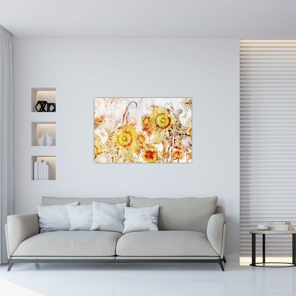 Slika - Slikani suncokret (90x60 cm)