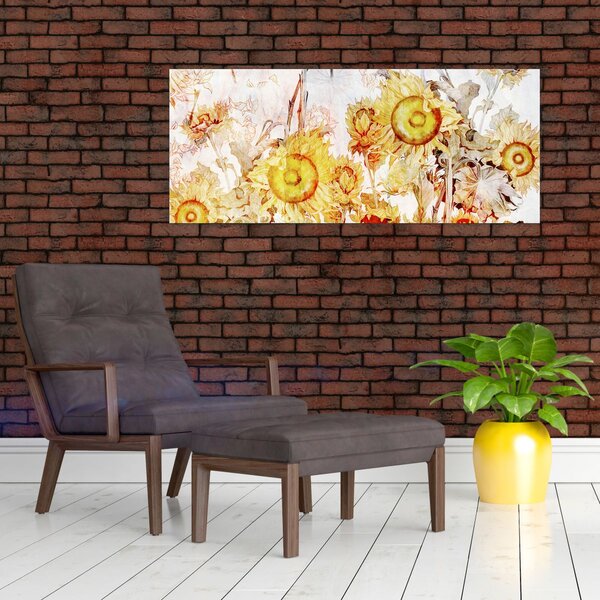 Slika - Slikani suncokret (120x50 cm)