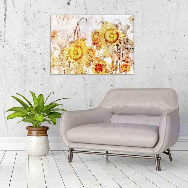 Slika - Slikani suncokret (70x50 cm)