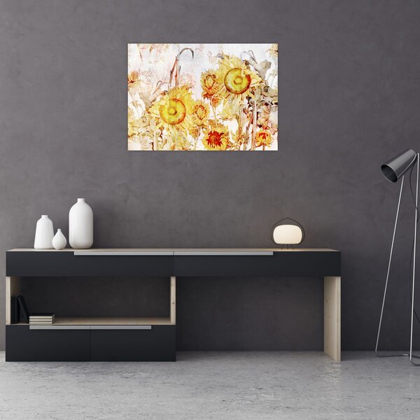Slika - Slikani suncokret (70x50 cm)