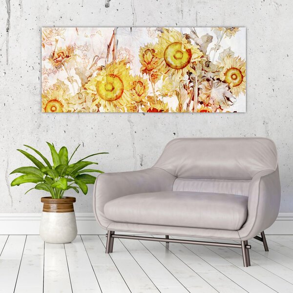 Slika - Slikani suncokret (120x50 cm)