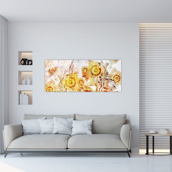 Slika - Slikani suncokret (120x50 cm)