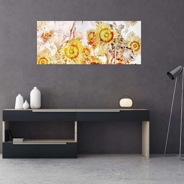 Slika - Slikani suncokret (120x50 cm)