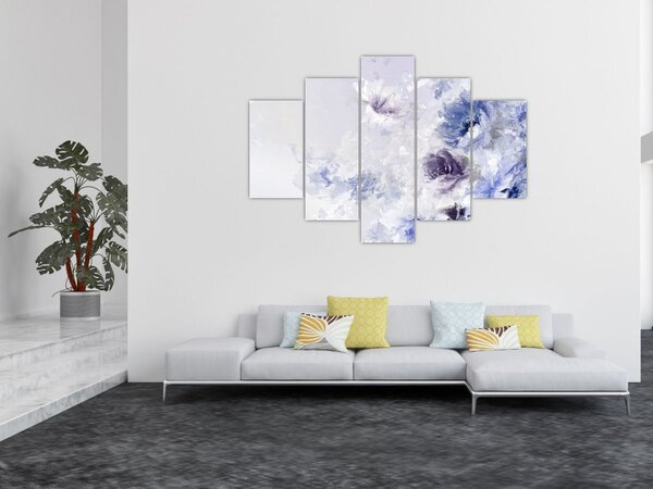 Slika - Cvijeće, teksturirana slika (150x105 cm)