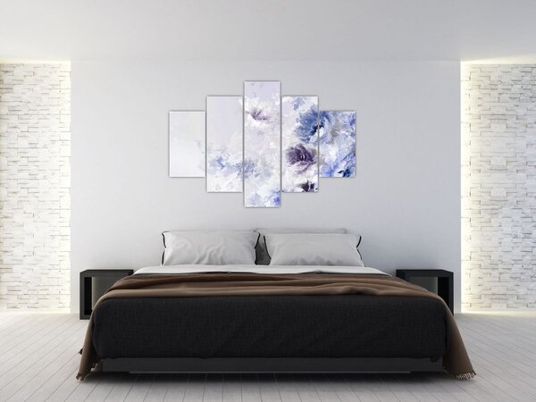 Slika - Cvijeće, teksturirana slika (150x105 cm)