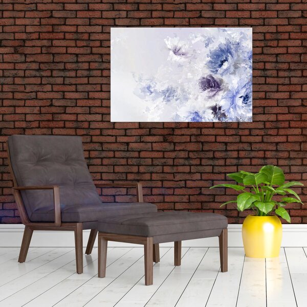 Slika - Cvijeće, teksturirana slika (90x60 cm)