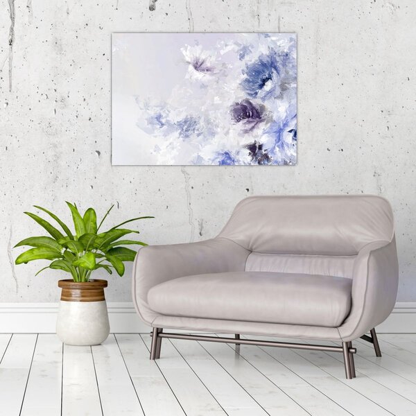Slika - Cvijeće, teksturirana slika (70x50 cm)