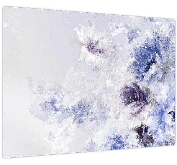 Slika - Cvijeće, teksturirana slika (70x50 cm)