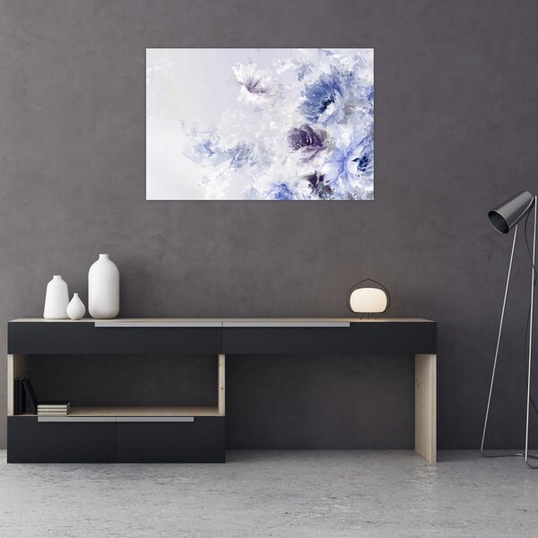 Slika - Cvijeće, teksturirana slika (90x60 cm)