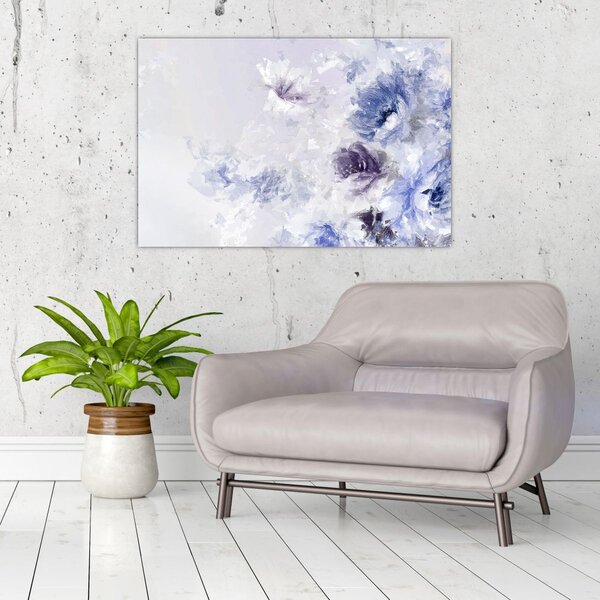 Slika - Cvijeće, teksturirana slika (90x60 cm)