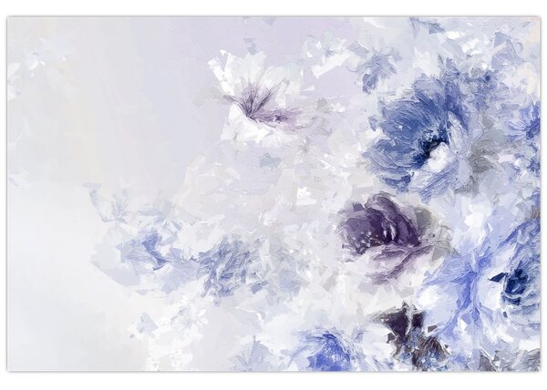 Slika - Cvijeće, teksturirana slika (90x60 cm)