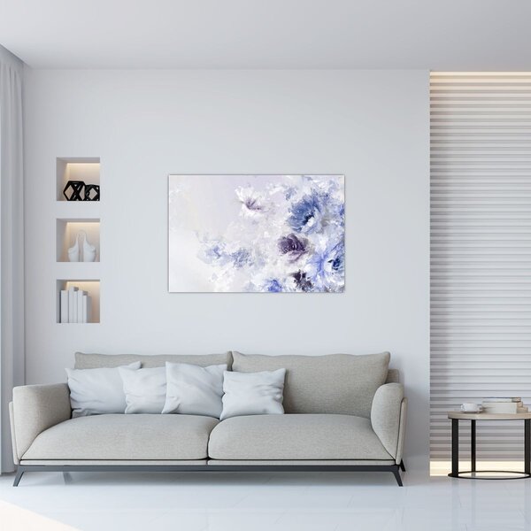 Slika - Cvijeće, teksturirana slika (90x60 cm)