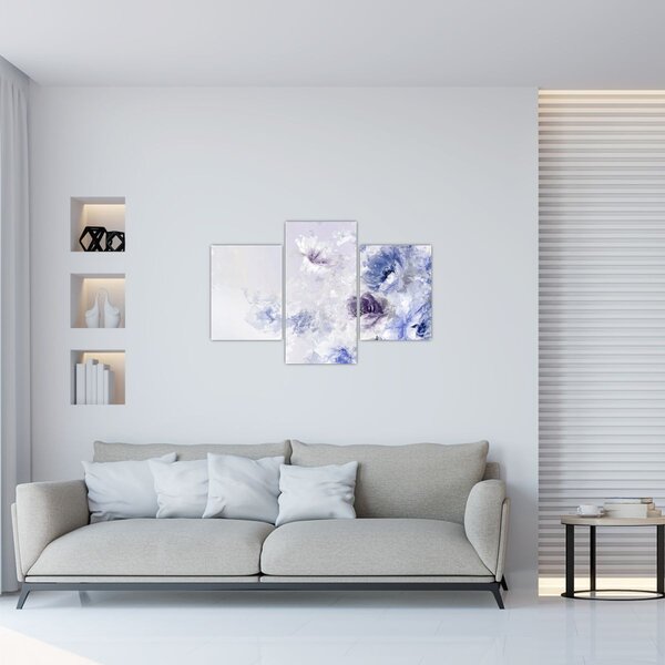 Slika - Cvijeće, teksturirana slika (90x60 cm)