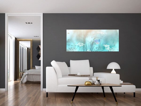 Slika - Leptirić u plavom (120x50 cm)