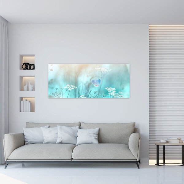 Slika - Leptirić u plavom (120x50 cm)
