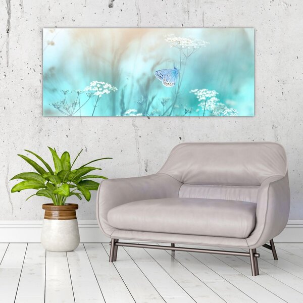 Slika - Leptirić u plavom (120x50 cm)
