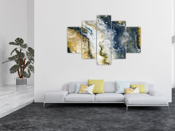 Slika - Zlatna apstrakcija (150x105 cm)