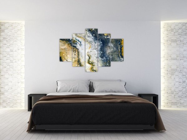 Slika - Zlatna apstrakcija (150x105 cm)
