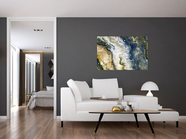 Slika - Zlatna apstrakcija (90x60 cm)