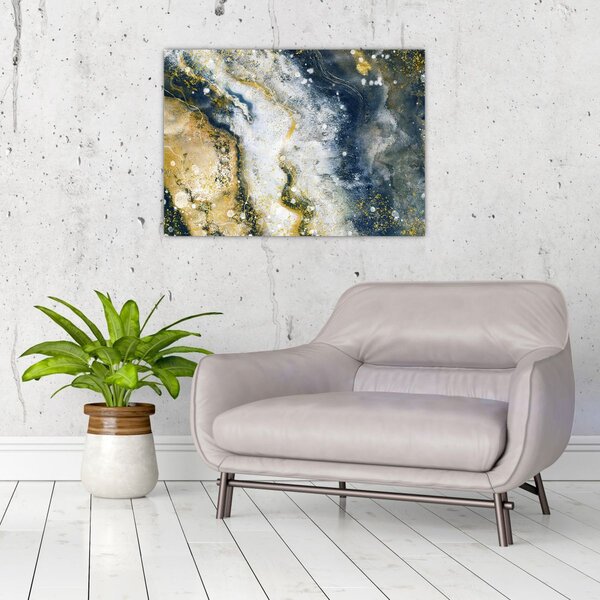 Slika - Zlatna apstrakcija (70x50 cm)